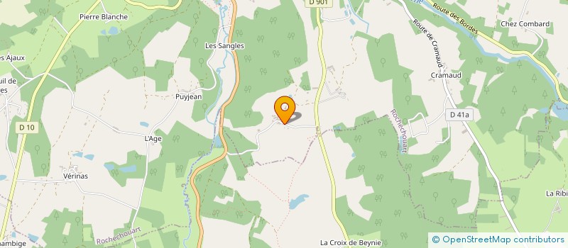 localisation de l'entreprise BOISBRUN à ROCHECHOUART