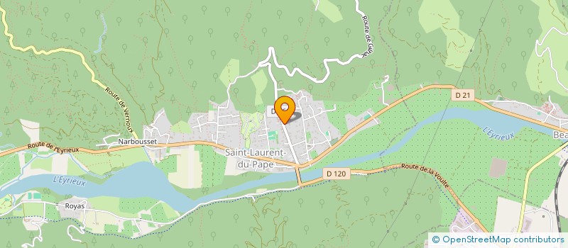 localisation de l'entreprise BOISCANTO  SAINT-LAURENT-DU-PAPE