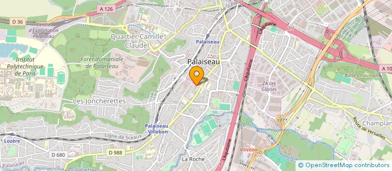 localisation de l'entreprise BOISCERA  PALAISEAU