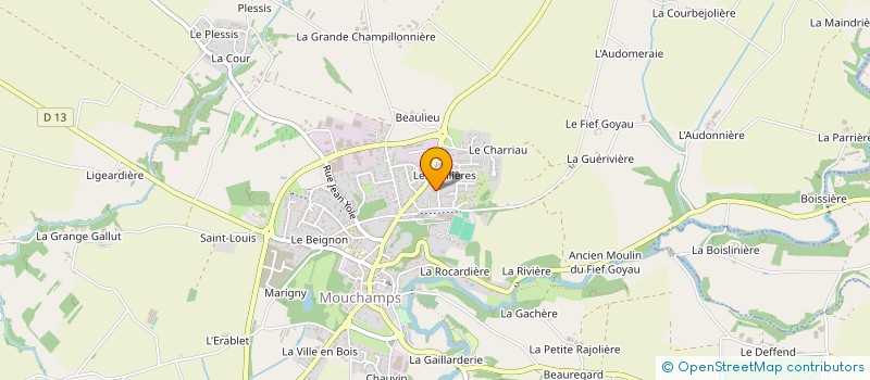 localisation de l'entreprise BOISDE IMMO à MOUCHAMPS