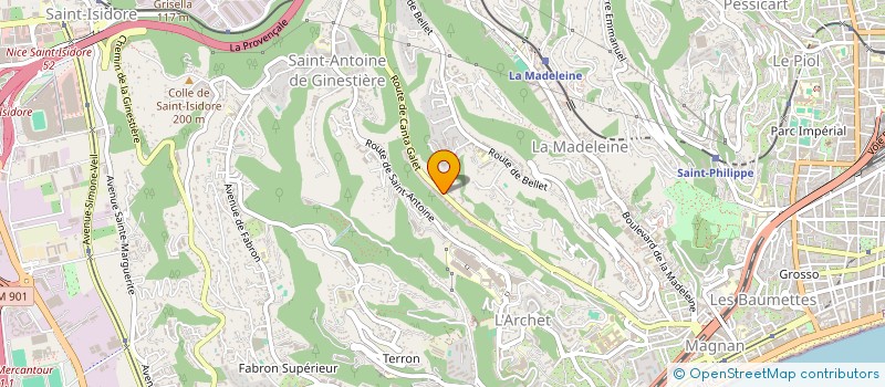 localisation de l'entreprise BOISDEBOUT à NICE