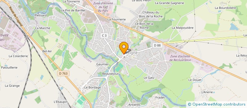 localisation de l'entreprise BOISDRON CHRISTOPHE à GETIGNE