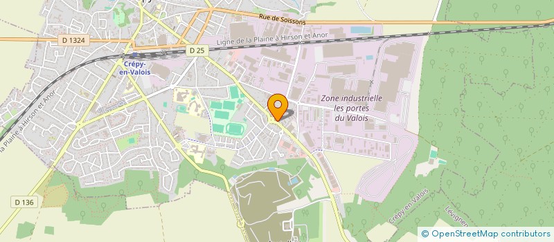 localisation de l'entreprise BOISERIES DU VALOIS à CREPY-EN-VALOIS