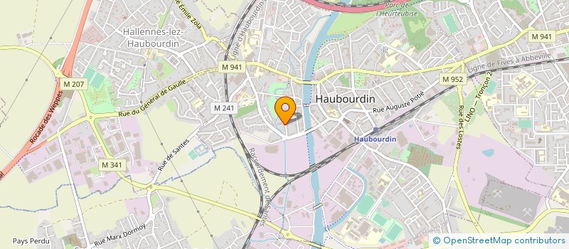 localisation de l'entreprise BOISERIES SIEGES DU NORD  HAUBOURDIN