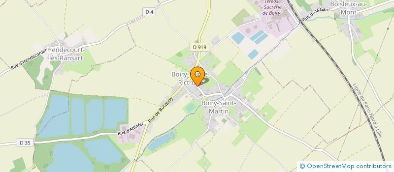 localisation de l'entreprise BOISLEUX  BOIRY-SAINTE-RICTRUDE