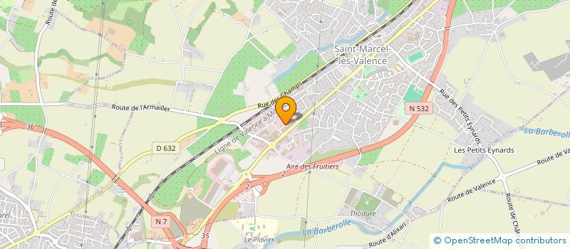 localisation de l'entreprise BOISNET à SAINT-MARCEL-LES-VALENCE