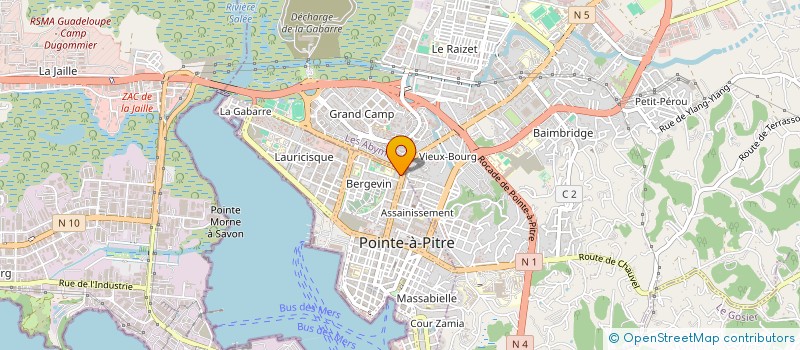 localisation de l'entreprise BOISPRECIEUX à POINTE A PITRE