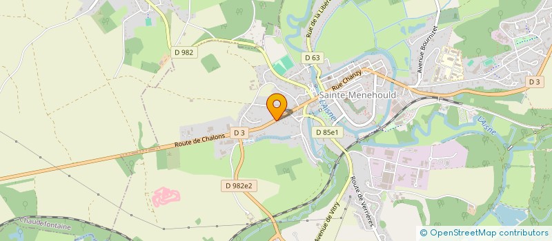 localisation de l'entreprise BOISSAC EXPLOITATIONS FORESTIERES à SAINTE-MENEHOULD