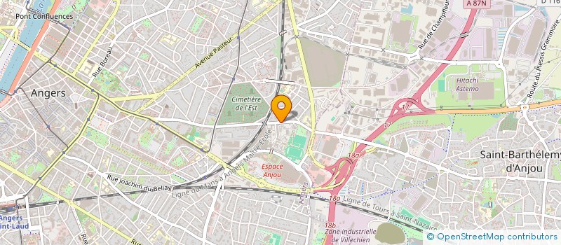 localisation de l'entreprise BOISSANA à ANGERS