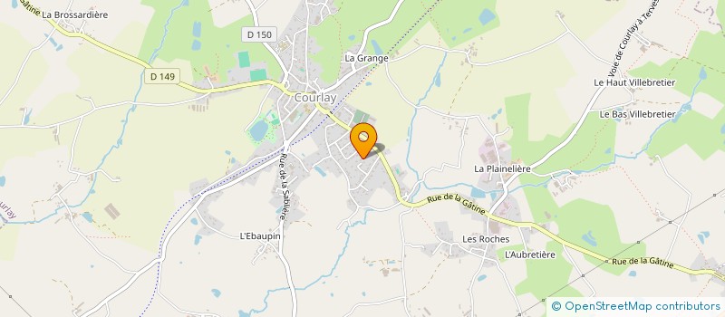 localisation de l'entreprise BOISSARD  COURLAY