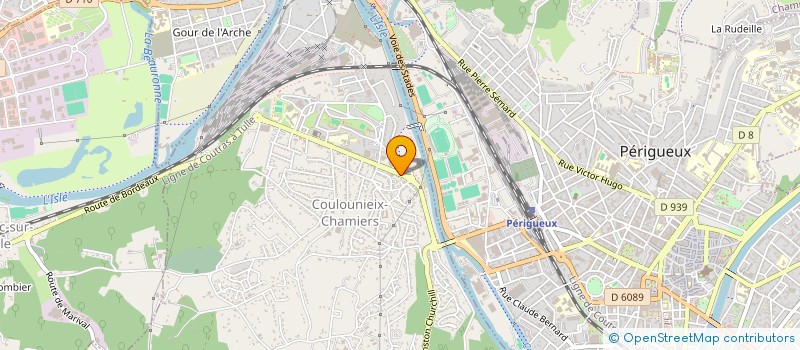 localisation de l'entreprise BOISSARD ET BEAU à COULOUNIEIX CHAMIERS