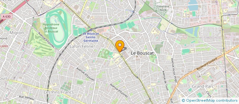 localisation de l'entreprise BOISSAVY MENUISERIE à LE BOUSCAT