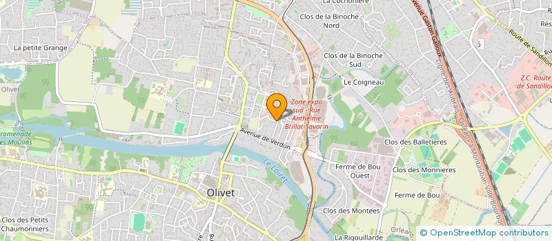 localisation de l'entreprise BOISSAY HOUDRE à OLIVET