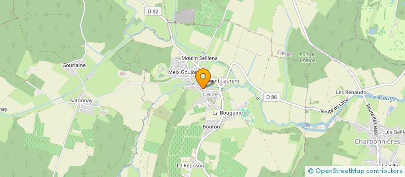 localisation de l'entreprise BOISSE CHARPENTE COUVERTURE ZINGUERIE à LAIZE
