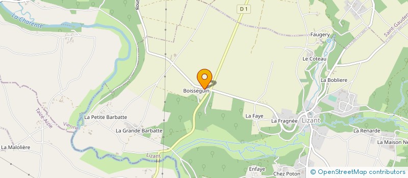 localisation de l'entreprise BOISSEGUIN à LIZANT