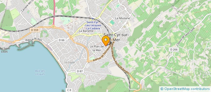 localisation de l'entreprise BOISSELLIER-PETIOT à SAINT-CYR-SUR-MER