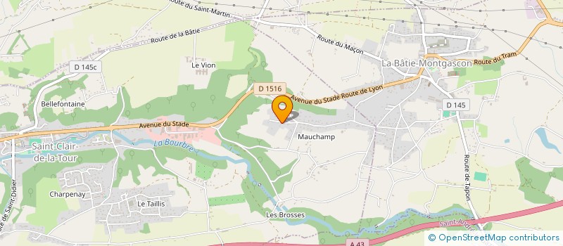 localisation de l'entreprise BOISSENET  SAINT-CLAIR-DE-LA-TOUR