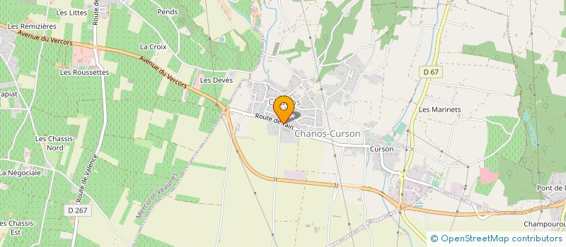 localisation de l'entreprise BOISSET T P à CHANOS-CURSON