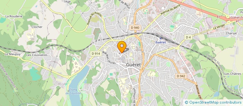 localisation de l'entreprise BOISSET WILLEMOT à GUERET