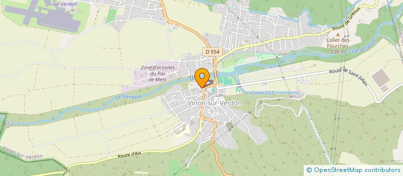 localisation de l'entreprise BOISSHOUS à VINON-SUR-VERDON