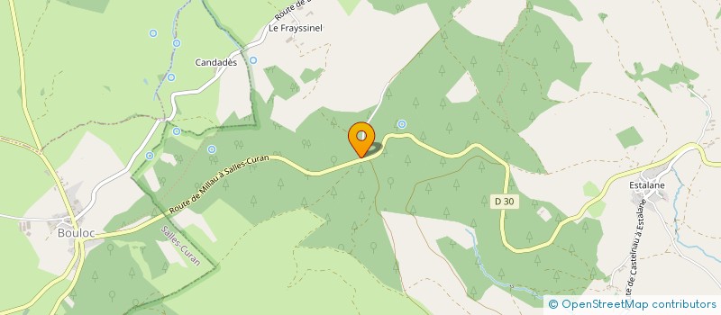 localisation de l'entreprise BOISSIERE ET FILS à SAINT-BEAUZELY