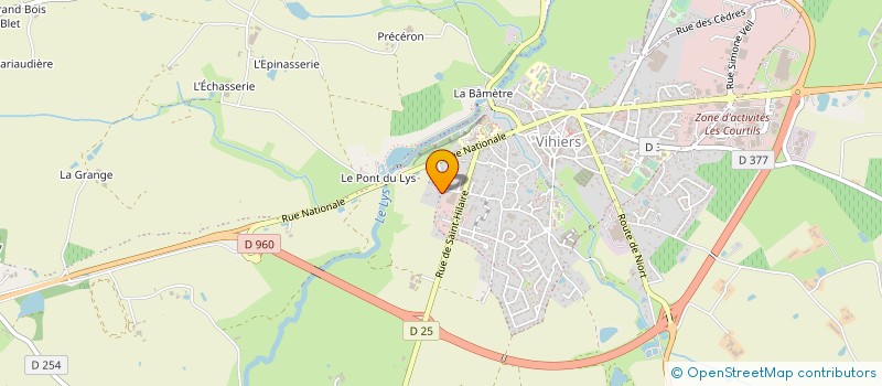 localisation de l'entreprise BOISSINOT AGRI-TP à LYS-HAUT-LAYON