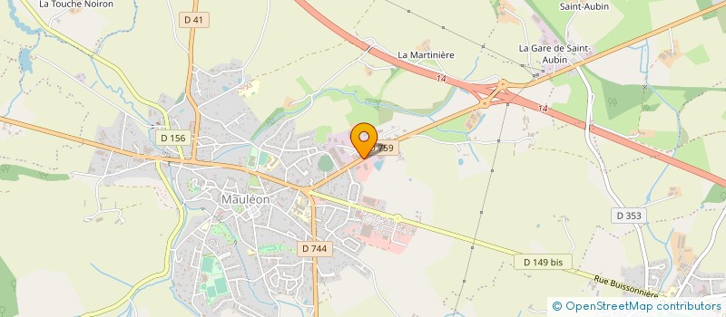 localisation de l'entreprise BOISSINOT ELEVAGE  MAULEON