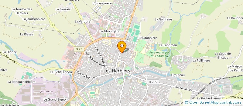 localisation de l'entreprise BOISSINOT-PUAU à LES HERBIERS