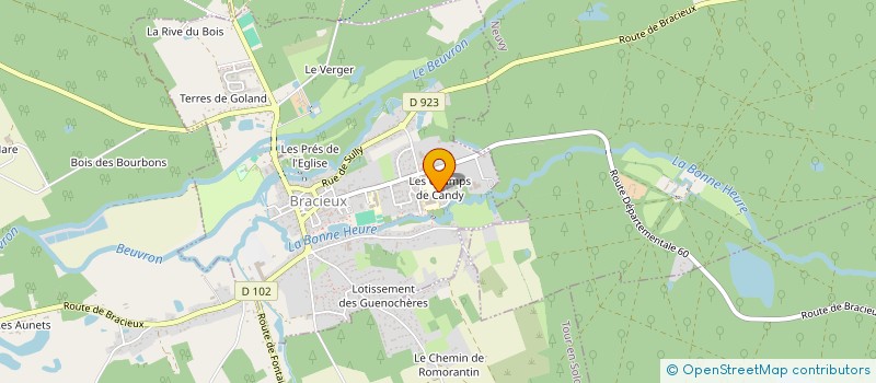 localisation de l'entreprise BOISSON-EVESQUE  BRACIEUX