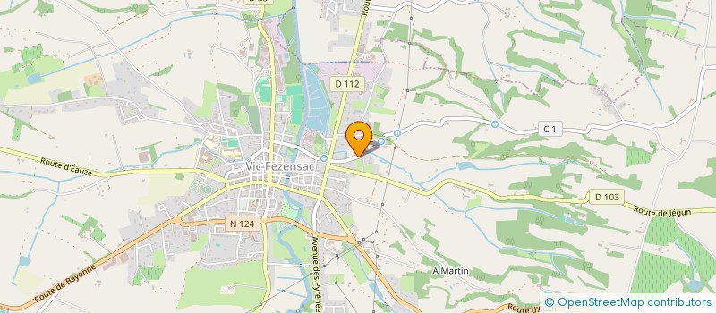 localisation de l'entreprise BOISSON GASCOGNE  VIC-FEZENSAC