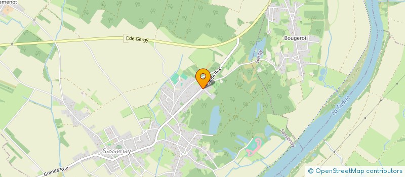 localisation de l'entreprise BOISSON PAYSAGES  SASSENAY