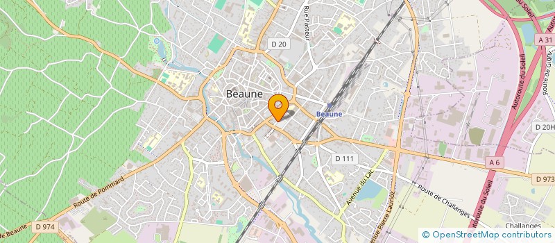localisation de l'entreprise BOISSON SAVERON à BEAUNE