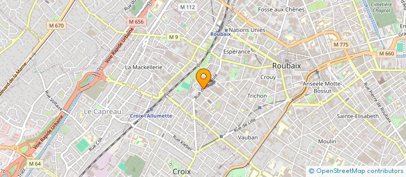 localisation de l'entreprise BOISSON USA  ROUBAIX