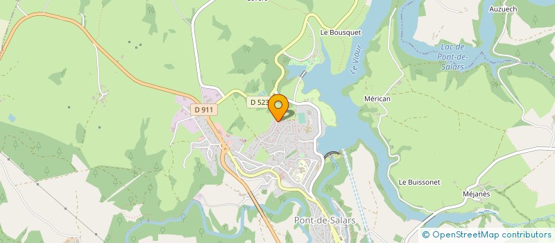 localisation de l'entreprise BOISSONNADE ET FILS à PONT-DE-SALARS