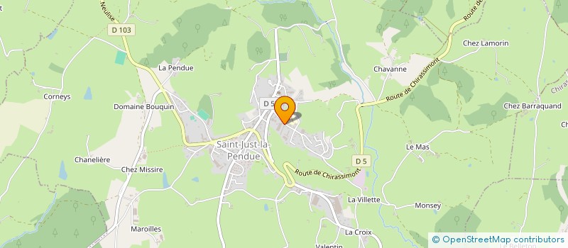 localisation de l'entreprise BOISSONS DE L'AUBE à SAINT-JUST-LA-PENDUE