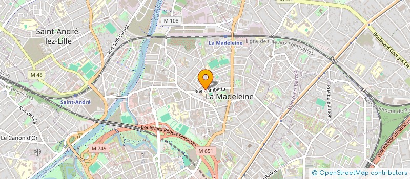 localisation de l'entreprise BOISSONS SERVICES à LA MADELEINE