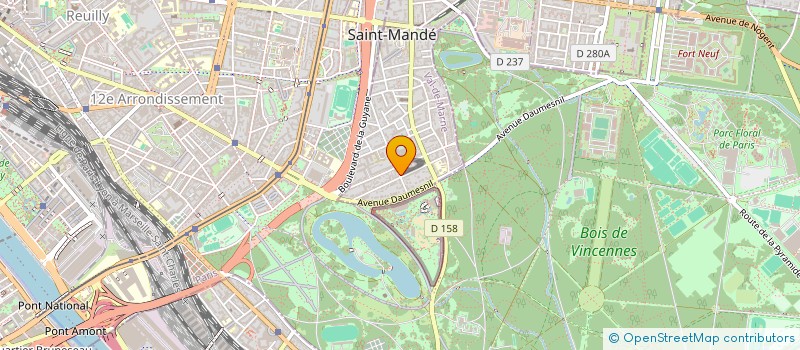 localisation de l'entreprise BOISSY 29 à SAINT-MANDE