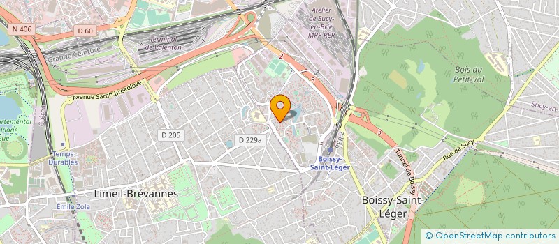 localisation de l'entreprise BOISSY ACTION  SPORT EDUCATION 94 B.A.S.E 94 à BOISSY-SAINT-LEGER
