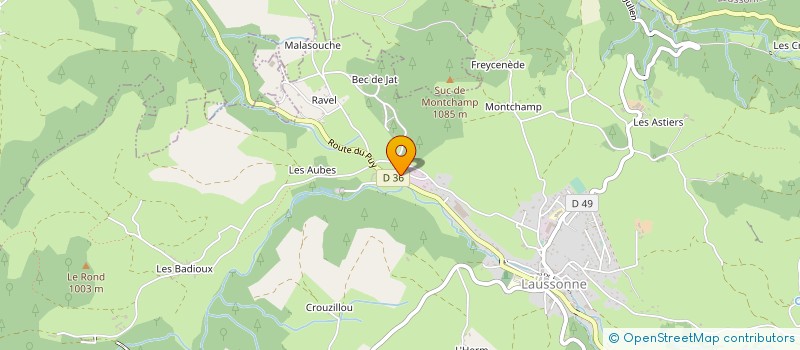 localisation de l'entreprise BOISSY FRANCOISE  LAUSSONNE