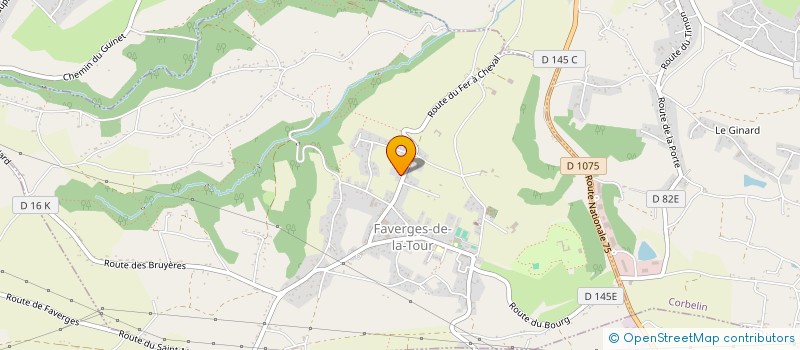 localisation de l'entreprise BOISTECH  FAVERGES-DE-LA-TOUR