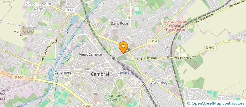 localisation de l'entreprise BOISTRANCOURT  CAMBRAI