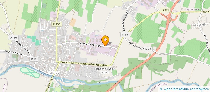 localisation de l'entreprise BOISUMAULT à JARNAC