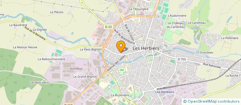 localisation de l'entreprise BOISVINET à HERBIERS (LES)