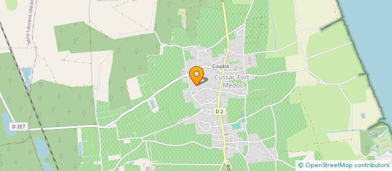 localisation de l'entreprise BOISYLVA  CUSSAC-FORT-MEDOC