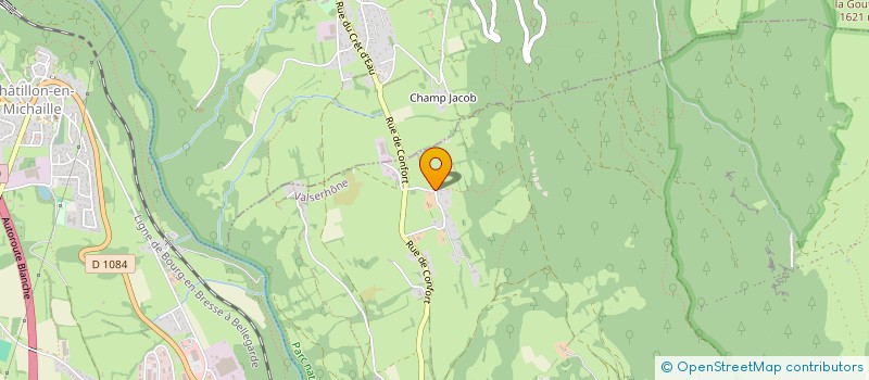 localisation de l'entreprise BOITERRE à VALSERHONE