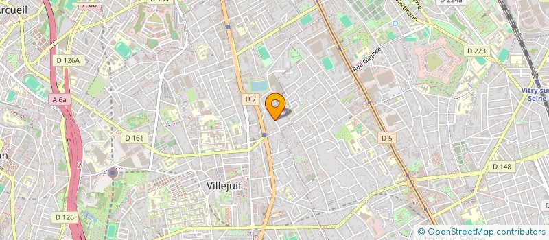 localisation de l'entreprise BOITRAND  VILLEJUIF