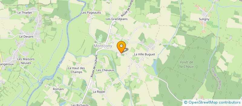 localisation de l'entreprise BOIVIN à MONTCONY