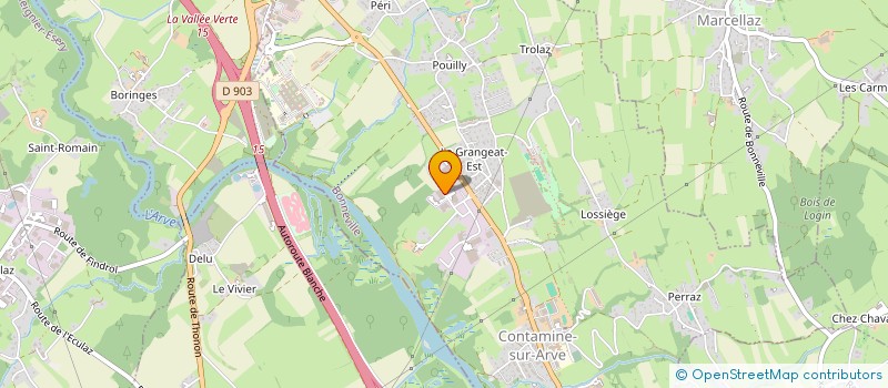 localisation de l'entreprise BOIVIN INDUSTRIE à CONTAMINE-SUR-ARVE