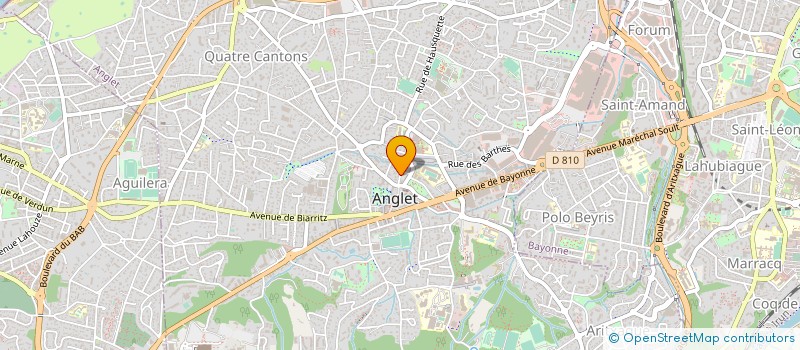 localisation de l'entreprise BOIVINS INVESTISSEMENTS PARTICIPATIONS  ANGLET