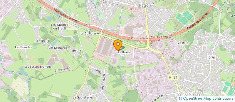 localisation de l'entreprise BOIZENTET  REZE